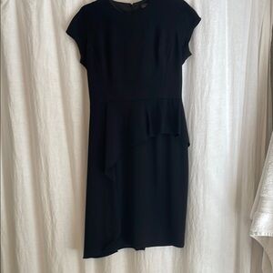 Teri Jon Black Peplum Sheath Dress